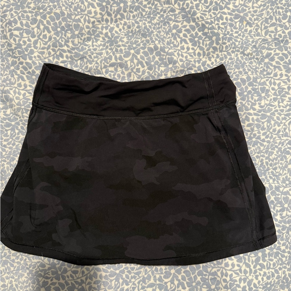 Lululemon Athletica Black Camo Skort
